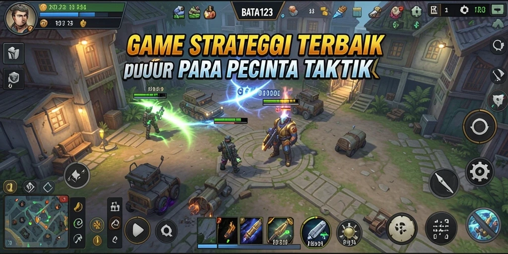 Tangkapan layar BATA123 menampilkan pertempuran strategi yang seru.