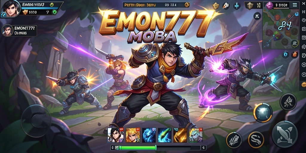 Gameplay seru dalam pertarungan tim di EMON777.