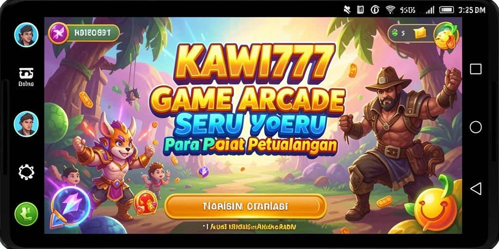 Tampilan gameplay KAWI777 yang menegangkan dan penuh warna.