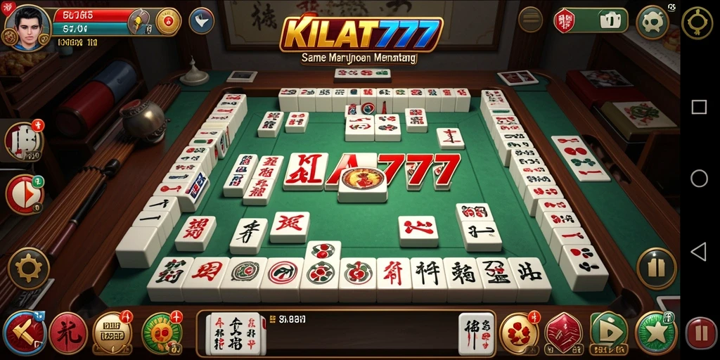 Tampilan gameplay Mahjong yang menarik dan menantang di KILAT777.