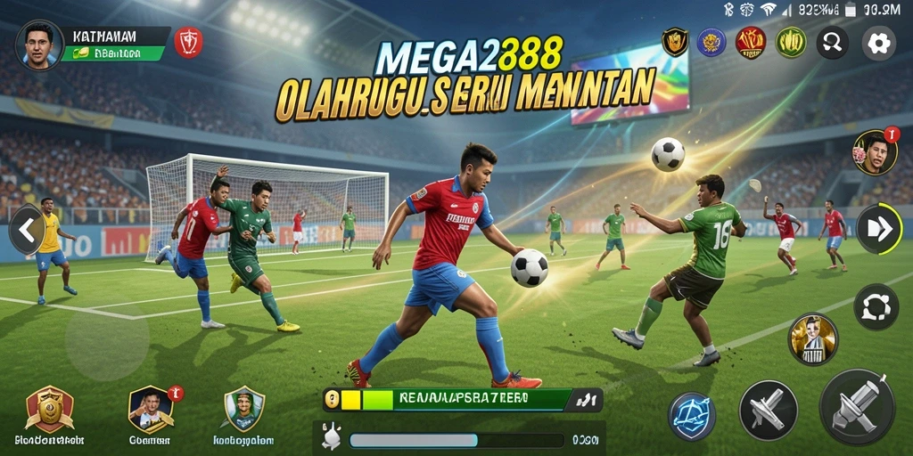 Tampilan gameplay olahraga yang menegangkan di MEGA288.