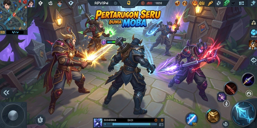 Tampilan gameplay RPVIP4 yang intens dan strategis.