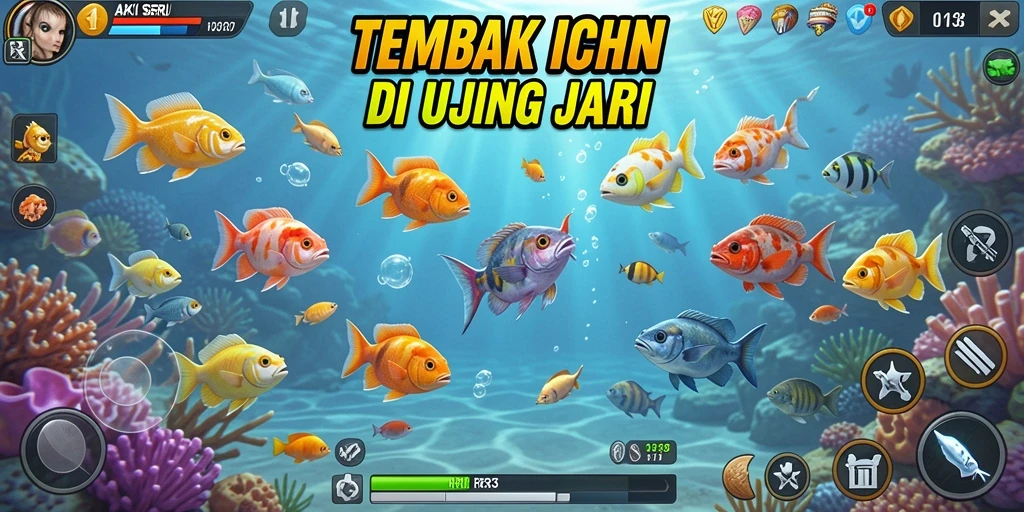 Tampilan gameplay menarik dari game Tembak Ikan RR33.