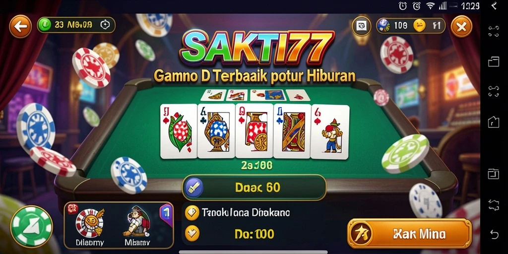 Tampilan gameplay yang menarik dari SAKTI77 dengan fitur interaktif.