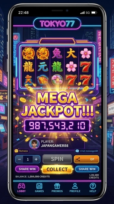 Screenshot fitur pencarian cepat di aplikasi tokyo77.